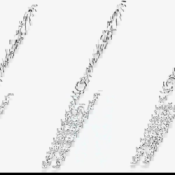 THOMAS SABO Silver Cubic Zirconia Letter W Charm 1960-051-14