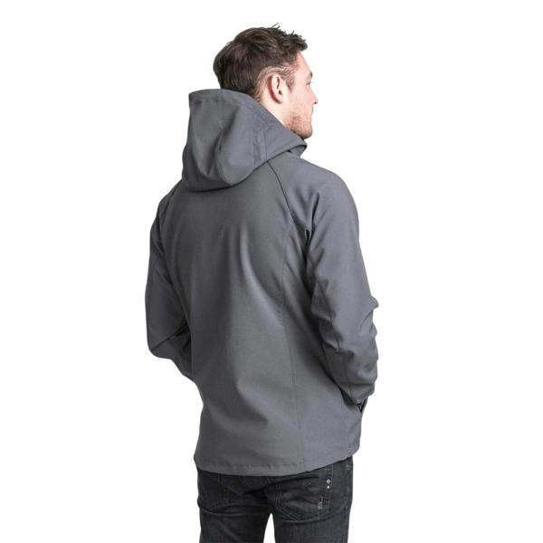 Trespass Mens Nider Hooded Soft Shell Jacket - Carbon - 