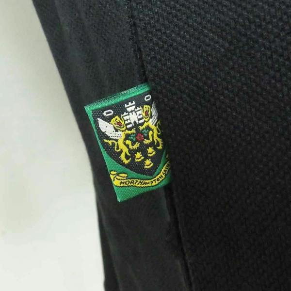 Vintage Northampton Saints Rugby Polo Shirt Side Tab