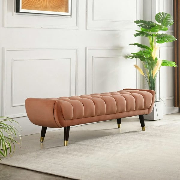 TB15 Orange Bench, Velvet-Rit Concept-Rit Concept