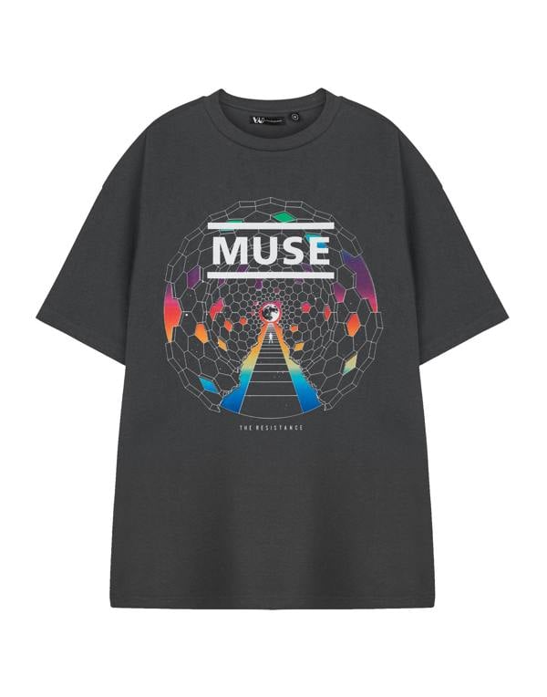 Muse Unisex Grey Resistance Short Sleeved T-Shirt