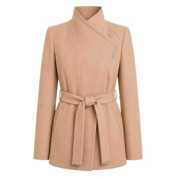 Ted Baker WMO ROSESS Short Belted Wool Wrap Coat 4