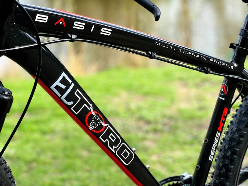 Basis Bikes Basis El Toro Hardtail Mountain Bike, 27.5" Wheel - Black/Red