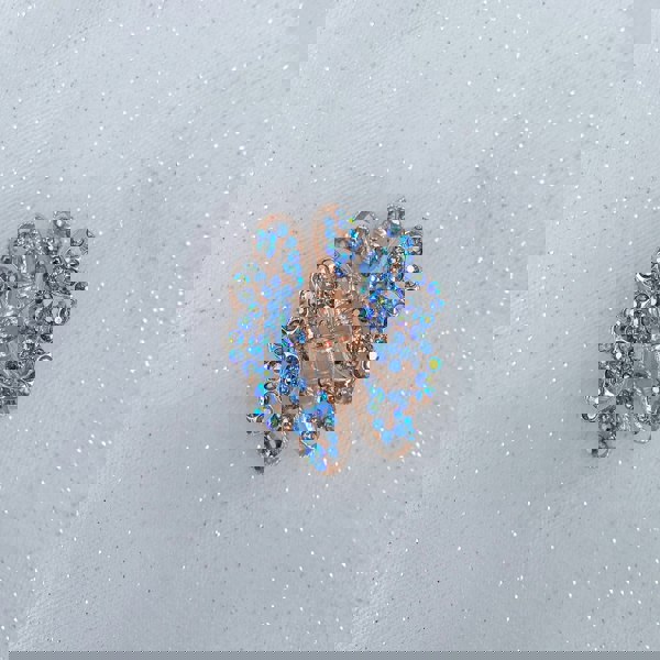 rose gold hair clip claw blue