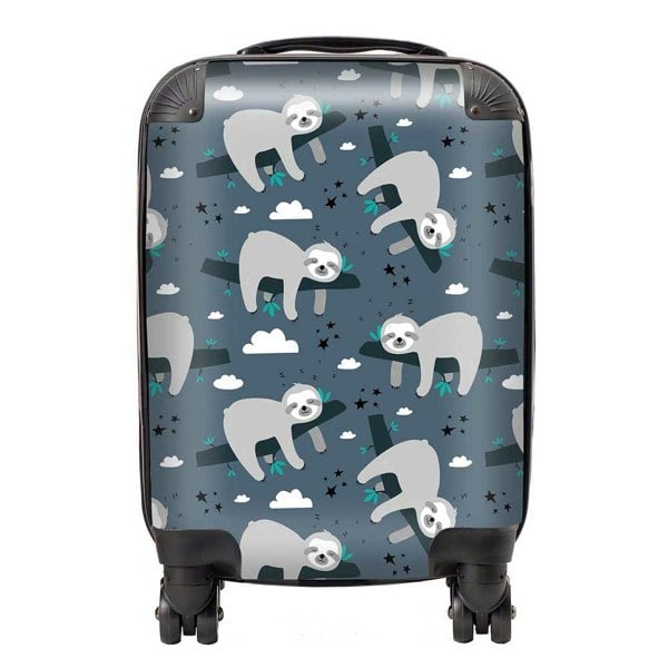 Warren Reed Sleeping Sloth Pattern Suitcase