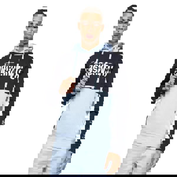 Crosshatch Mens Compounds Hoodie - Navy/Light Blue - 