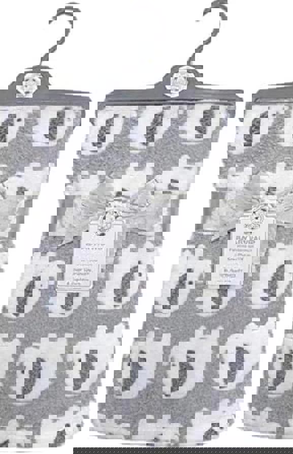 KAV Organic Cotton Baby Blanket Layered Wrap - 75x100 cm Supersoft Elephant Print Gift Set for Newborn Babies Girl/Boy, Infant (Grey)