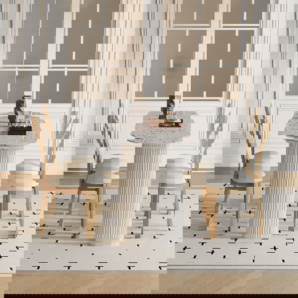 Humphry Dining Table, Terrazzo, White-Rit Concept-Rit Concept