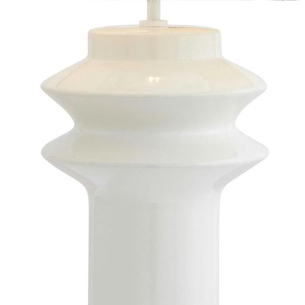 Pagazzi Lighting Imara White Shaded Table Lamp