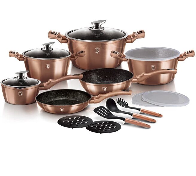 Berlinger Haus Cookware Set Berlinger Haus BH-7034 Rose Gold