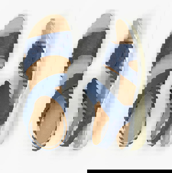 Boulevard Womens Strapy Touch Fasten Sandals Navy