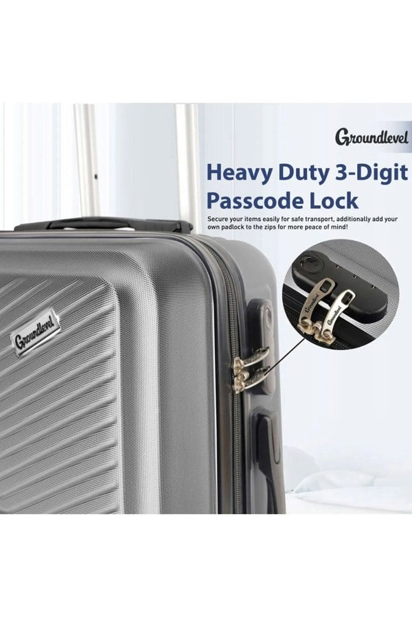 Groundlevel Infinity Hard Shell 3 Piece Luggage Set