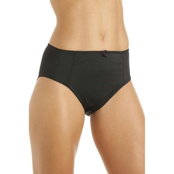 Womens Two Pack Black High Waist Briefs 
