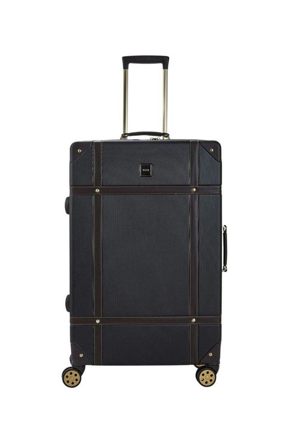 Rock Luggage Vintage Hard Shell Luggage Trunk Suitcase Set