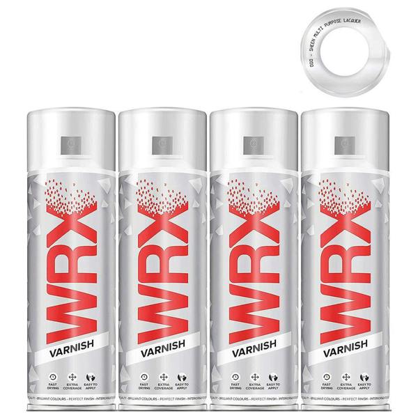 WRX 4X WRX Sheen Varnish Spray Paint 400ml