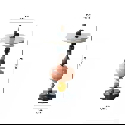 Aspasia Side Table, Ash wood-Rit Concept-Rit Concept