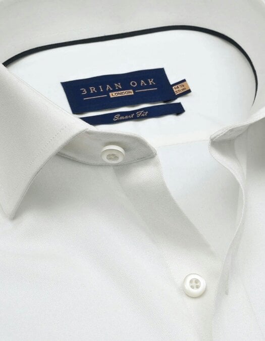 Men's Luxury Off White Twill Shirt