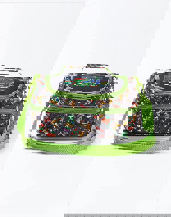 Teenage Mutant Ninja Turtles Boys Green Character Lunch Bag, Lunch Box and Bottle Set (One Size)