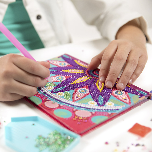 Totum Diamond Paint Notebook Flower Mandala Pink