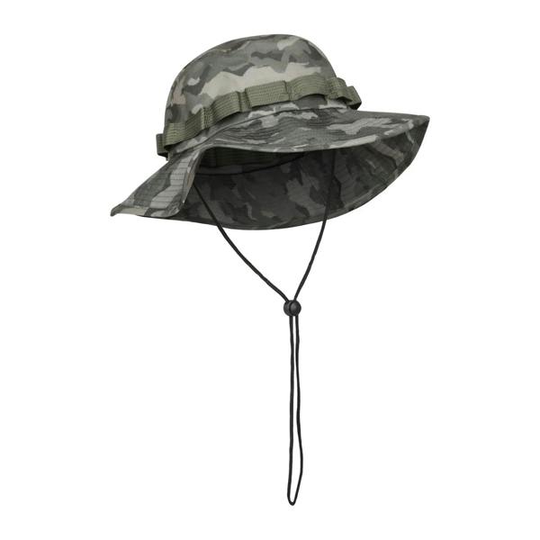 Mountain Warehouse Mens Camouflage Wide Brim Hat - Light Khaki Camo - 