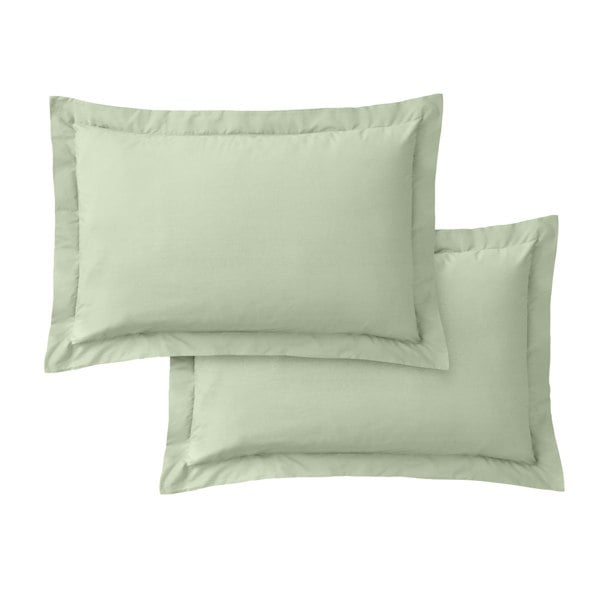 Bianca 200 Thread Count Cotton Percale Oxford Pillowcase Pair
