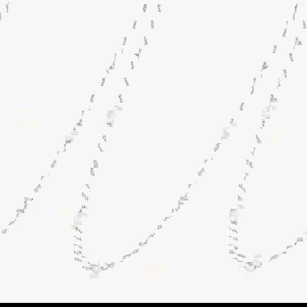 Ania Haie Miss Dainty Sterling Silver Pearl & Cubic Zirconia Star Necklace N065-09H