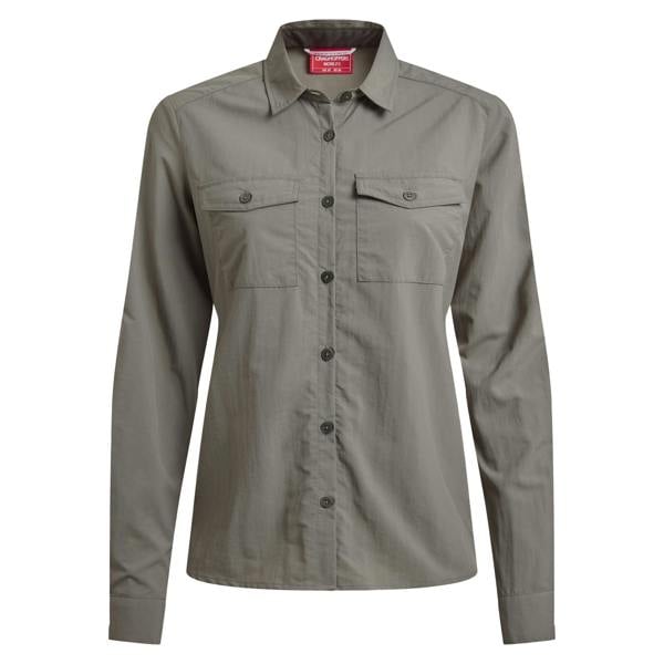 Craghoppers Womens/Ladies Loukkos Nosilife Long-Sleeved Shirt - Vert - 