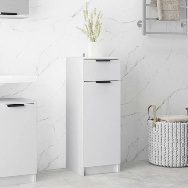 Berkfield Bathroom Cabinet White 32x34x90 cm Engineered Wood