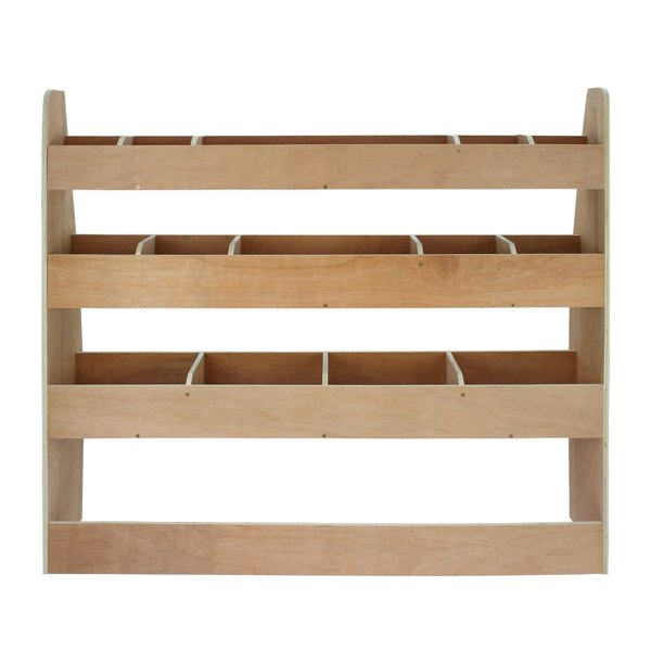 Monster Racking Caddy Transporter Van Rack in natural wood finish, featuring three spacious shelves for organized storage and transport