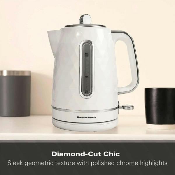Hamilton Beach Diamond 1.7L Kettle - White