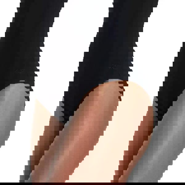 Black Zoggs thermal silver lined scoopback swimsuit bodysuit