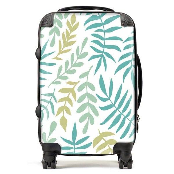 Warren Reed Multicolor Leafs And Branches Suitcase