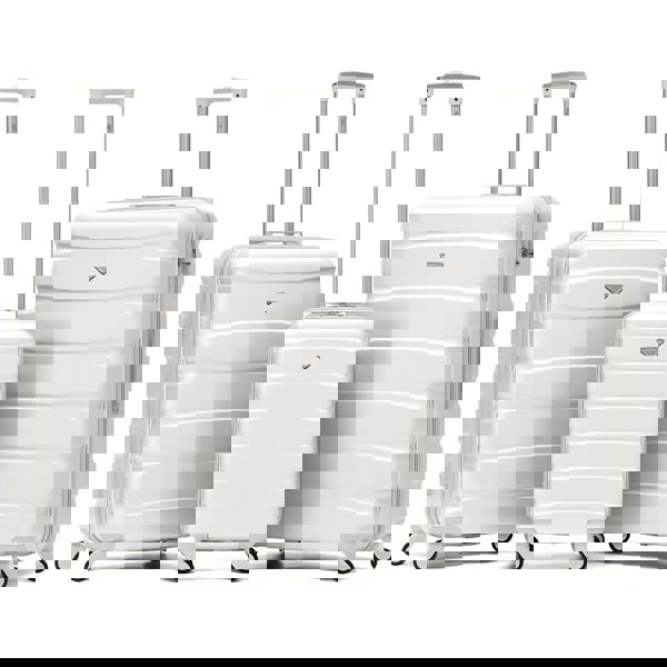 Flight Knight Set of 3 Hard Shell Suitcase Cabin & Check in Cases with TSA Lock