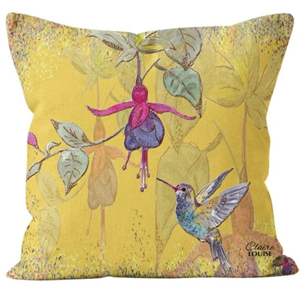 Claire Louise Powder Bloom Fuchsia 45cm x 45cm Double Sided Cushion