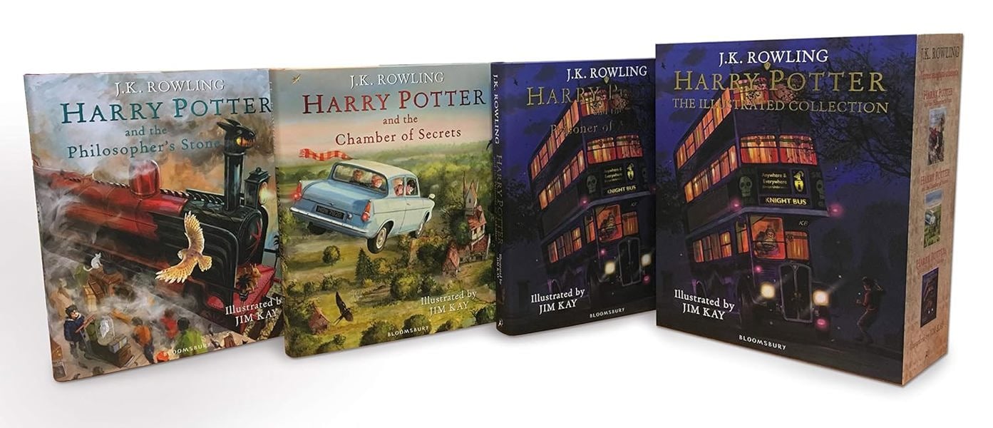 Harry Potter - The Illustrated Collection - Three Magical Classics Books 1 - 3