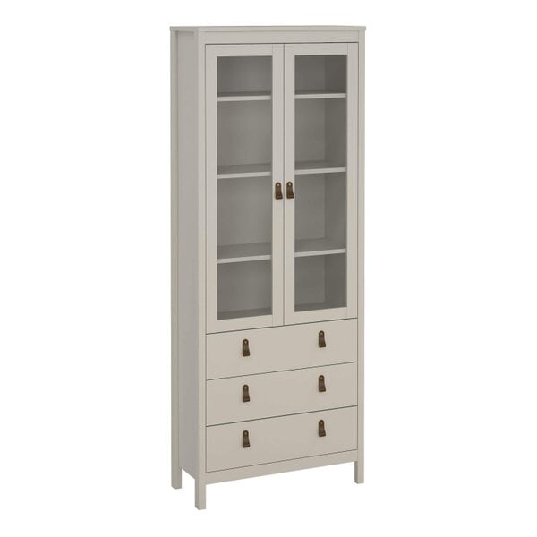 Wyld Haus Wildberry Cashmere China Cabinet 2 Glass Doors 3 Drawers