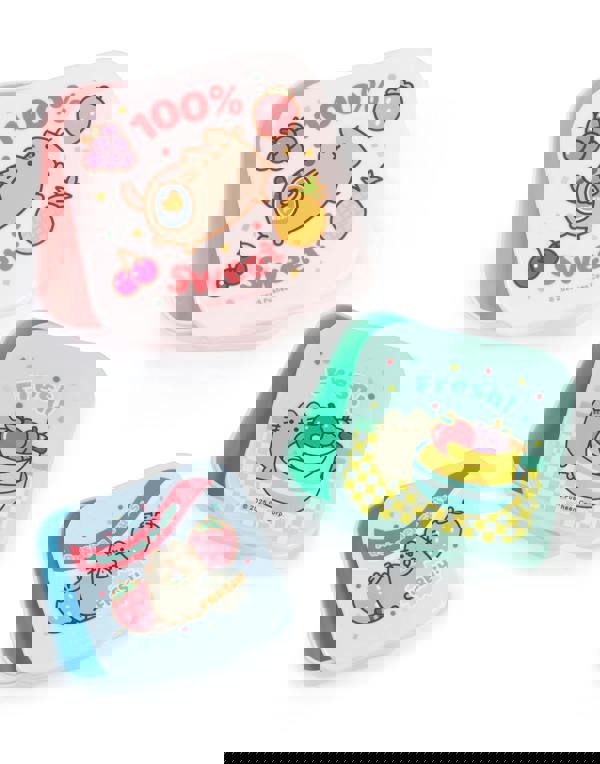 Pusheen Womens Multicoloured Fresh Fruits 3 Piece Snack Pot Set (One Size)