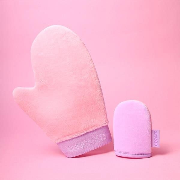 Sunkissed Double Sided Luxe Velvet Tanning Mitt Duo