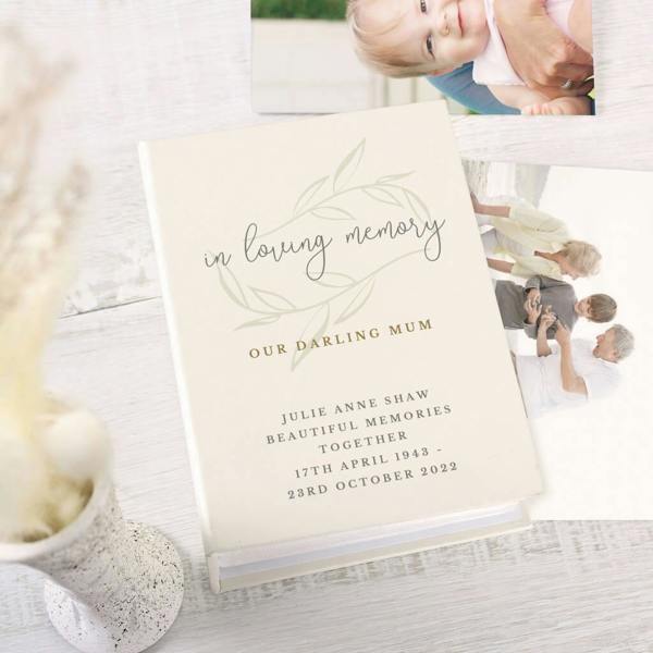 Personalised 'In Loving Memory' Photo Album - alternative angle