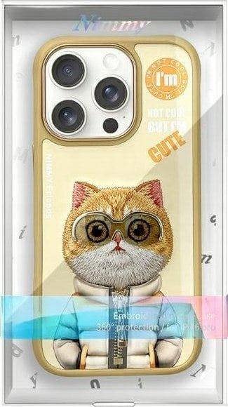 Nimmy Friends Cool & Cute 2.0 Cat Case for iPhone 16 Pro 6.3" Khaki - N-KM-iP16-Pro-05