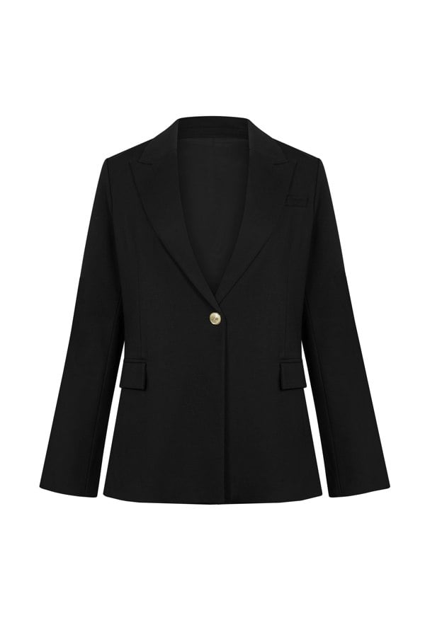 BALOU Women's Tailored Blazer - Black