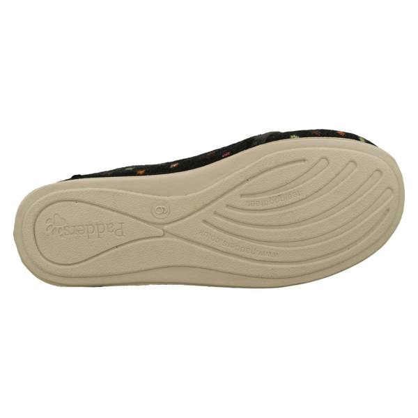 Padders Ladies Padders Wide Fitting Hook & Loop Slippers Lotty