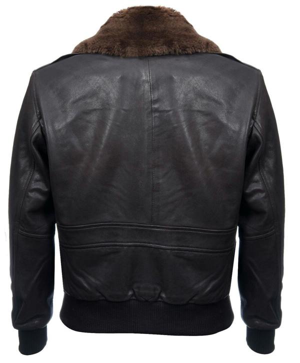 Infinity Leather Men's Air Force A2 Brown Aviator Leather Bomber Jacket-Sao Paulo
