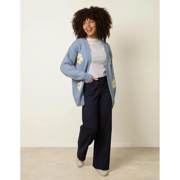 Blue Vanilla Daisy Cardigan - Blue