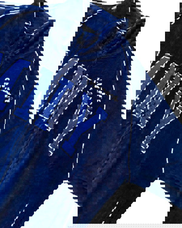 Money Velour Track Top Cobalt Blue