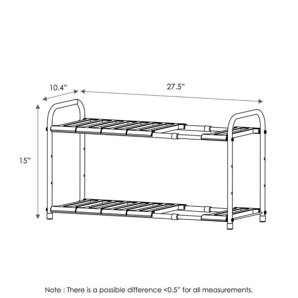 WALPLUS Wayar Adjustable Under Sink Shelf, Chrome perfect for organized storage and display - WS17014
