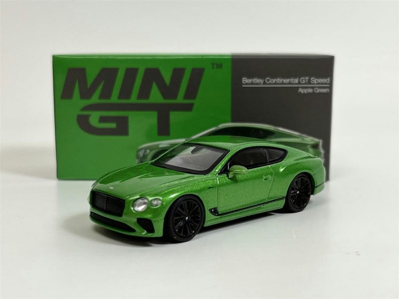 Mini GT Bentley Continental GT Speed Apple Green RHD 1:64 Scale MGT00473R