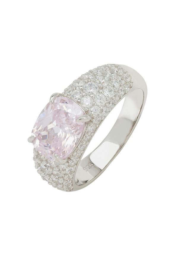 Latelita Rosalie Cocktail Ring Morganite Silver