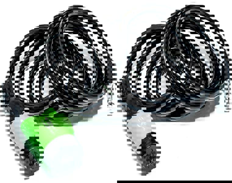 Awe Sport Direct 10mm x 185cm Steel Bike/Bicycle LED Cable Lock With Keys & Bracket