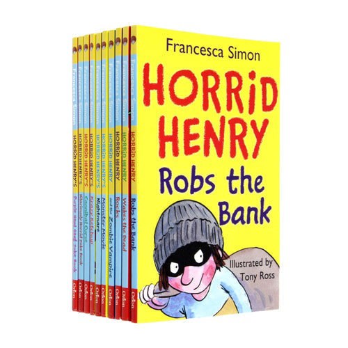 Horrid Henry's Totally Terrible Collection 10 Books Set 32 Utterly Wicked Stories & 2 Joke Books